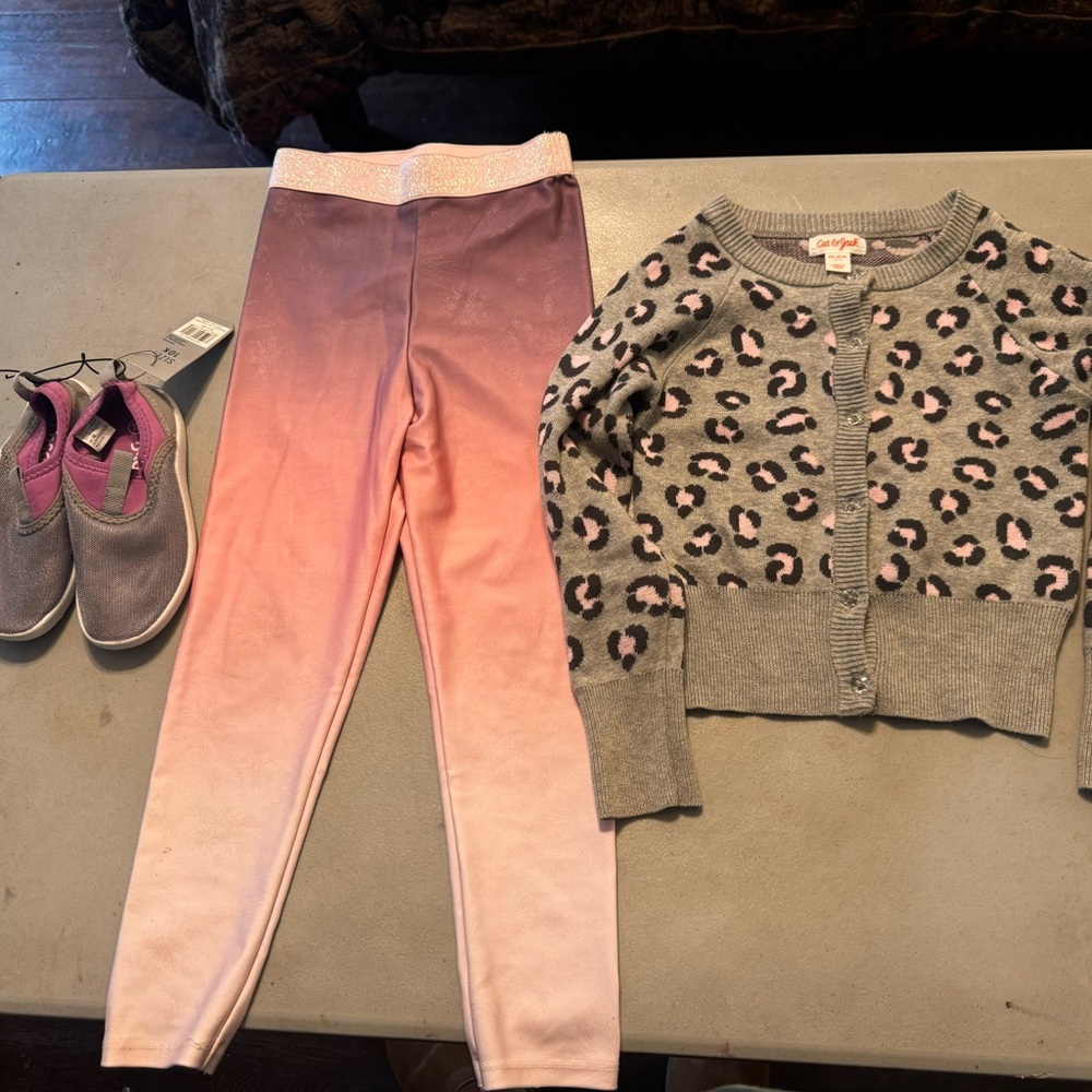Bundle- Girls size 4T; 4-5YT(top); size 10T(water shoes)